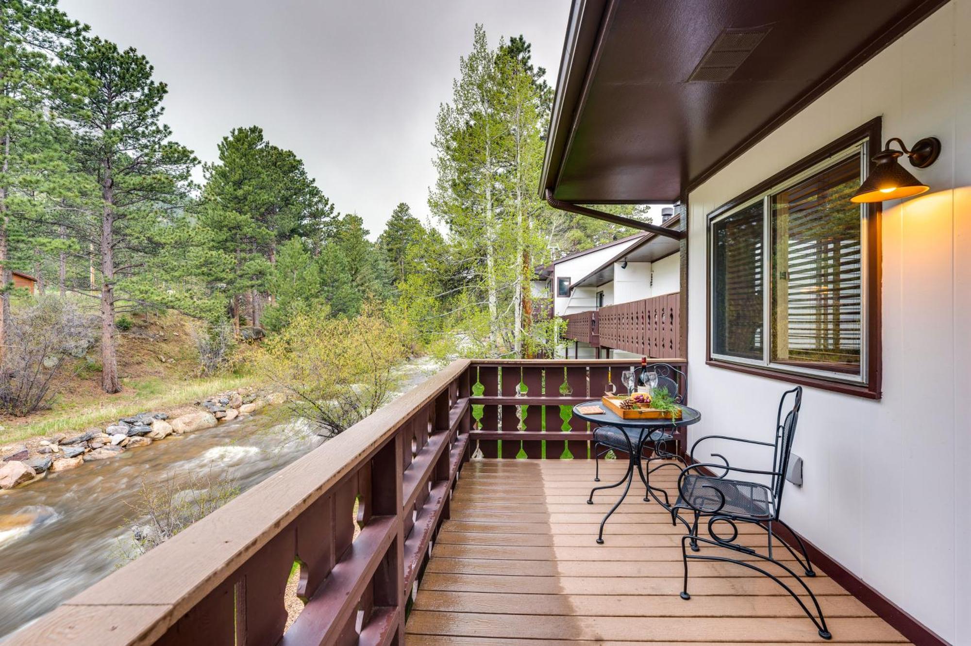Estes Park Condo Rental Balcony With River Views! Εξωτερικό φωτογραφία